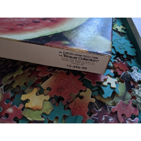 Vintage 1981 Eaton Jigsaw Puzzle "Mixed Fruit" 500+ Pieces Treasure Collection - Picture 5 of 7